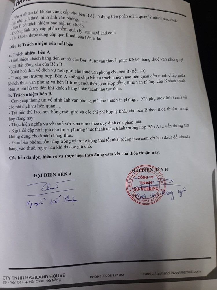 Văn phòng đường Lê Lợi